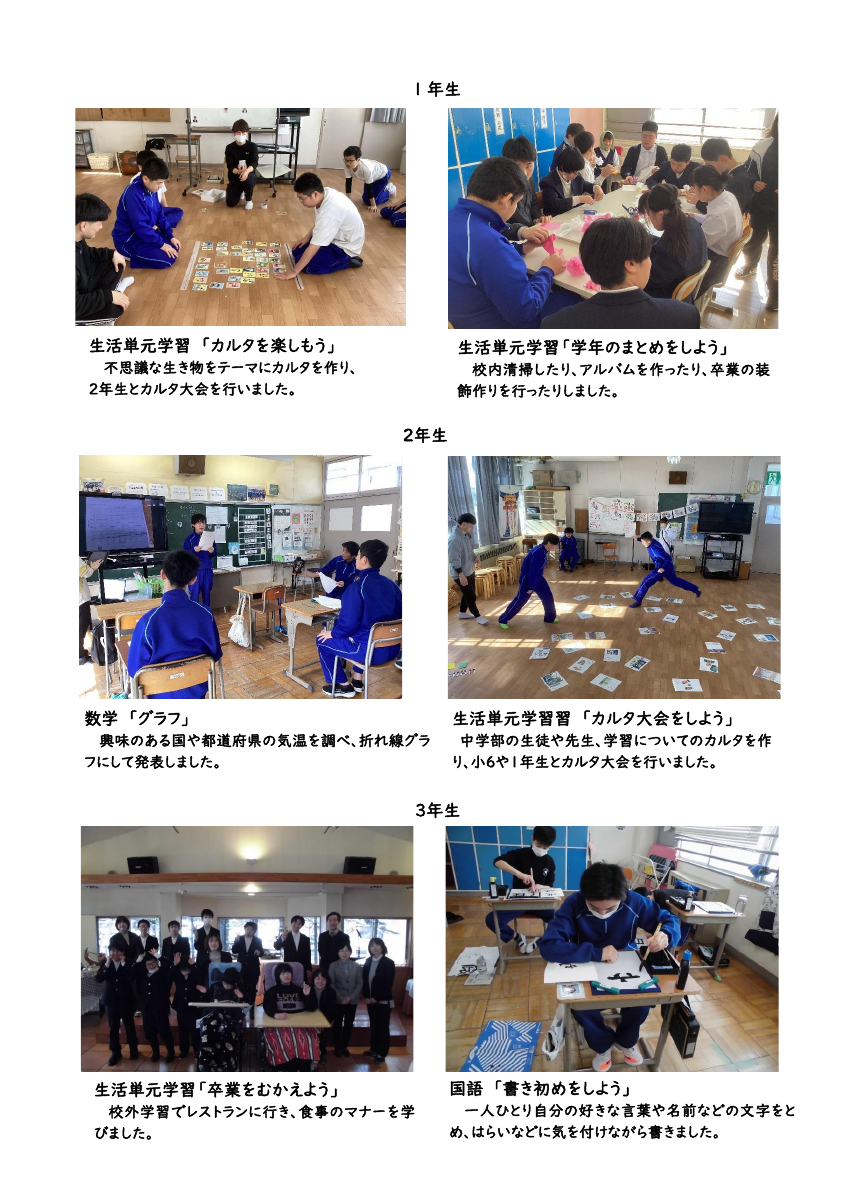 R7 ３学期 中学部 活動の様子.pdfの1ページ目のサムネイル